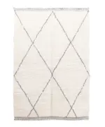 Large Pure Wool Moroccan Berber Carpet – Handmade 214 x 323 cm