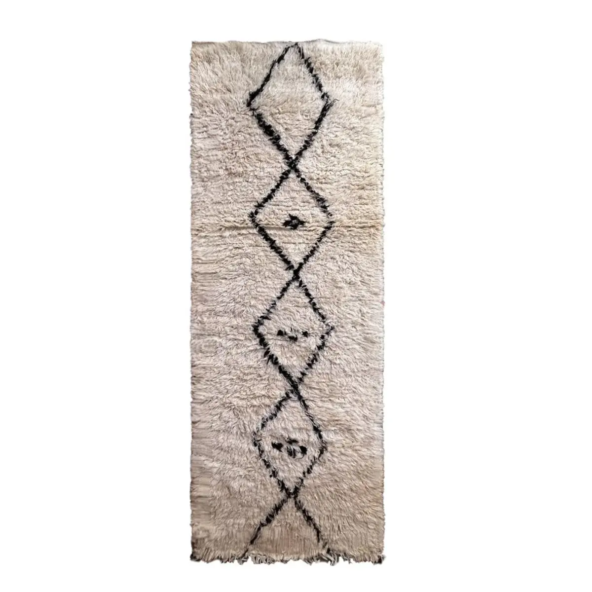 Moroccan Berber Corridor Carpet – Pure Wool Custom Handmade Rug 80 x 240 cm - Image 1