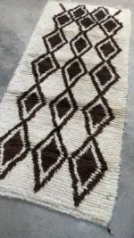 Moroccan Berber Corridor Carpet – Pure Wool Custom Handmade Rug 97 x 214 cm - Image 4