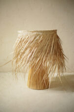Natural Raffia Table Lamp – Handmade Moroccan Lamp