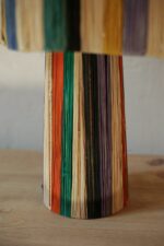 Colored Raffia Table Lamp – Handmade Moroccan Lamp - Image 3